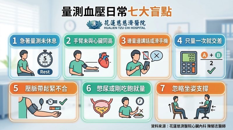血壓忽高忽低心情好焦慮 醫揭「居家量血壓七大盲點」