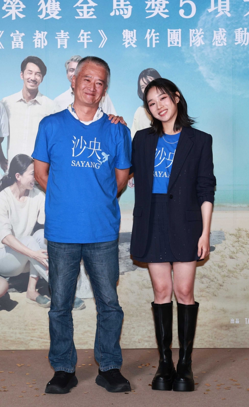 導演湯湘竹與湯詠絮這對父女檔難得公開同框。(圖/甲上提供)