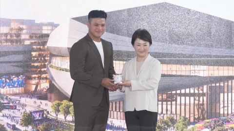 台中「台灣超巨蛋」簽約儀式 李灝宇、彭政閔共同見證