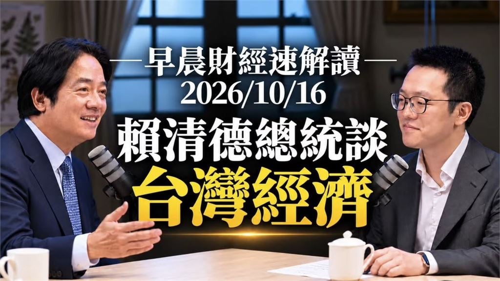 快新聞/破天荒!醫師總統跨界聊財經 賴清德當面封游庭皓「財神爺」