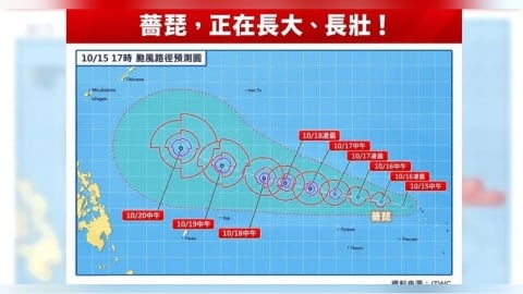 薔琵颱風將變「又大又強」!專家估達中颱至強颱等級:路徑預測仍分歧
