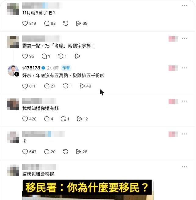 2週回落3700點!哲哲不忍了開嗆「年底沒5萬發5000份雞排」 吸42萬人圍觀