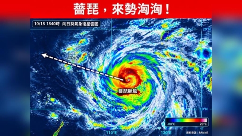 強颱薔琵恐「直撲台灣」!氣象署揭「全台暴風侵襲率」一地區最高破50%