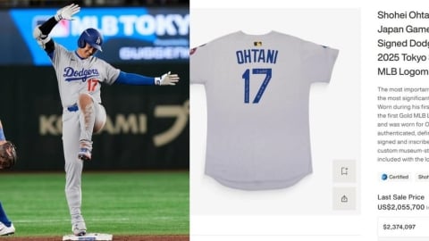 MLB/季後賽崩盤又怎樣!大谷翔平價值不減 實戰球衣拍賣6500萬「天價創紀錄」