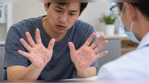 30歲爸首次去酒店!手掌冒紅疹疑染性病 醫揭「真正兇手」:帶了全家共享包