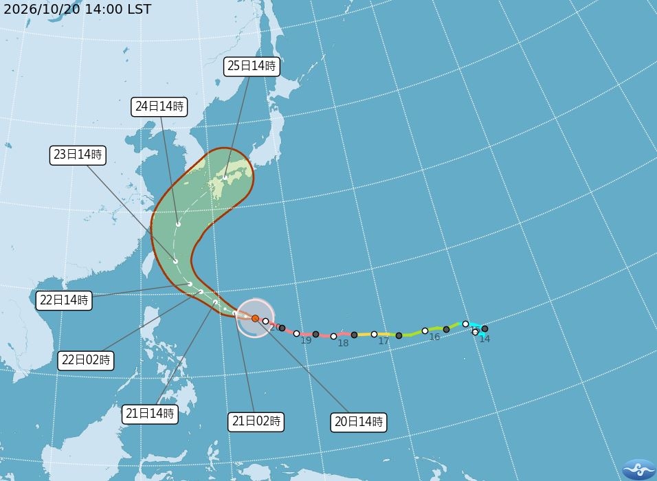 颱風「閃身步」跟風?路徑急轉「這兩天」最靠近台灣 網喊:3天連假夠了
