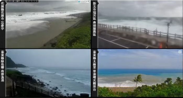 強颱薔琵來勢洶洶「鏡頭君直擊暴浪」!近千人圍觀卡位「預測颱風假」:坐二望三