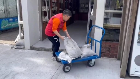 薔琵來了！山區農場防颱　沙包堆疊.玻璃貼膠帶預防災情
