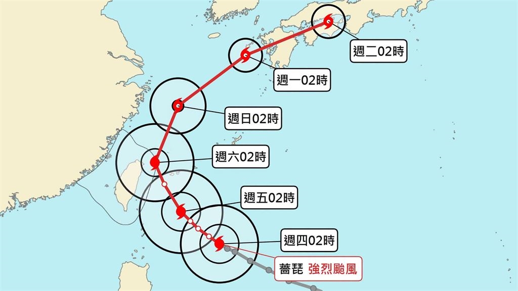 薔琵狂逼近「2地區影響最大」!林嘉愷揭「全台這1天」有機會達停班課標準…關鍵曝光