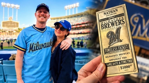 MLB(影)／11年前花3萬買門票！釀酒人球迷等到當爸爸　終於盼到世界大賽