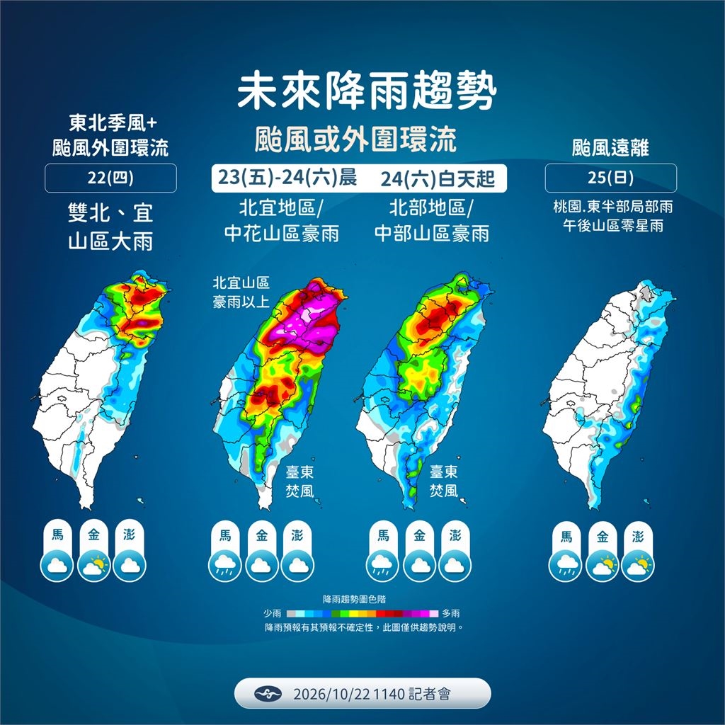 快新聞/強颱薔琵來勢洶洶!氣象署連發海、陸警 明起「這些地方」恐遭狂風暴雨猛襲