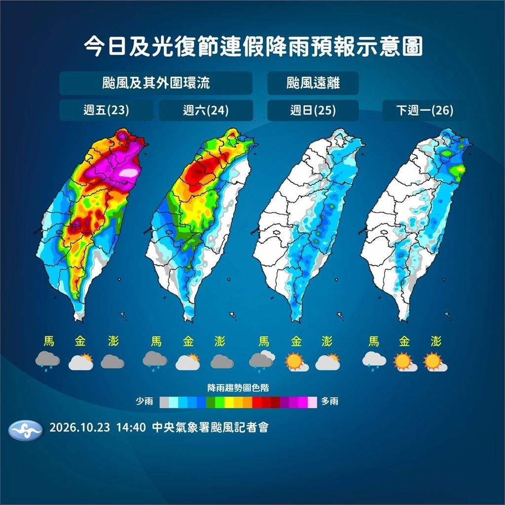 快新聞/「薔琵」不走了?恐打轉至明清晨 氣象署揭影響最劇時間點
