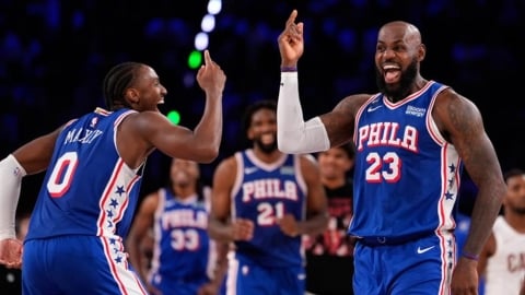 NBA(影)/詹皇生涯最大分差逆轉秀!76人29分落後演出大逆襲 創下隊史罕紀錄