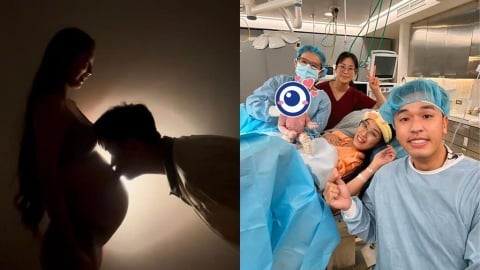 女兒「辣蕉」颱風夜急報到！香蕉「46字」溫馨喊話　曝老婆進產房1分鐘就生