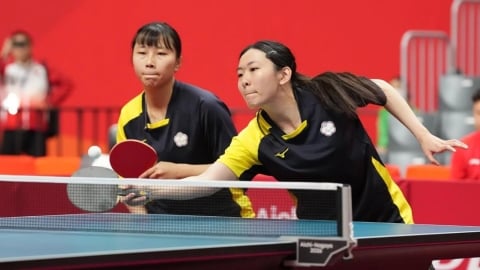 亞帕運/拿金牌啦!桌球女雙林姿妤、田曉雯奪台灣隊第4金喜獲總統賀電