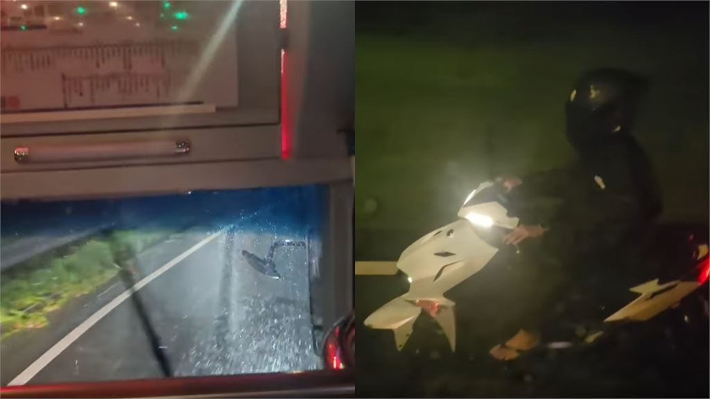 關渡大橋「薔」風狂吹!公車暖心「幫擋側風」護航機車騎士 萬人讚爆:記功嘉獎