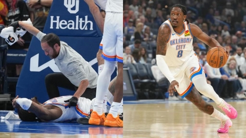 NBA(影)/簽93億大約連2年大傷!雷霆明星前鋒「腳踝驚悚翻折」主帥:很難接受