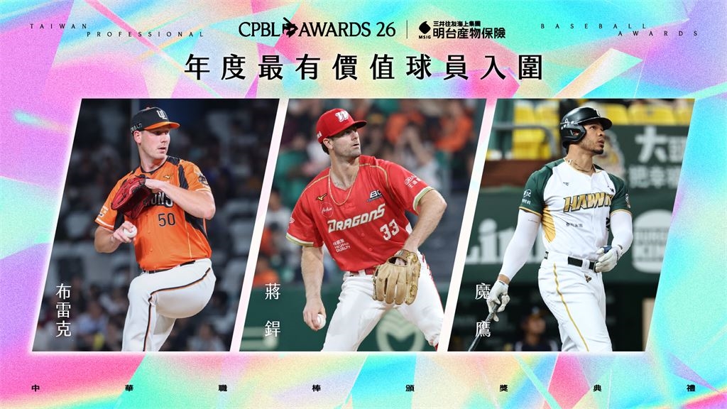 中職/本土槓龜!魔鷹入圍年度MVP尬雙洋投布雷克、蔣銲 11/2揭曉最終得主