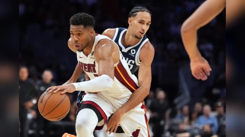 NBA(影)/在對手頭頂上單手猛灌!字母哥卯足全力大三元演出仍救不了熱火