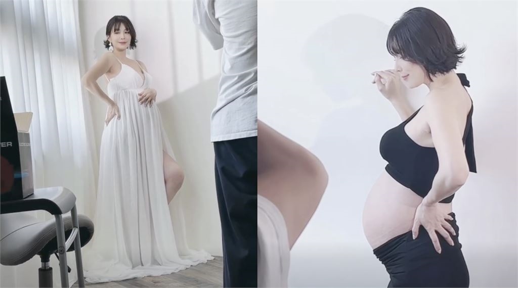 試管雙胞胎卸貨倒數!女星四肢激瘦「秀深V孕肚」拍寫真 絕美近況曝光