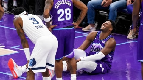 NBA(影)／倒楣透頂！傑克森戰老東家被前隊友撞傷　右膝韌帶撕裂恐休養兩個月