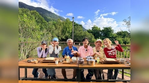 楊繡惠哭訴崎嶇陡峭溯溪讓她萌生辭職念頭!喝下花蓮「金針忘憂茶」忘記憂愁笑歪眾人
