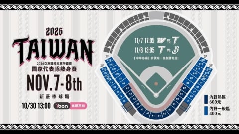 中職/台灣隊拚戰日、韓、澳強敵!熱身賽對決味全龍、中信兄弟售票資訊一次看