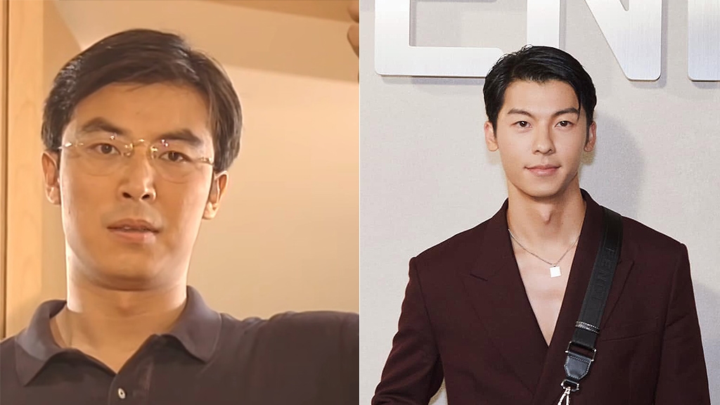 年輕的林煒(左)被網友認為神似許光漢,故稱其為「上古許光漢」。