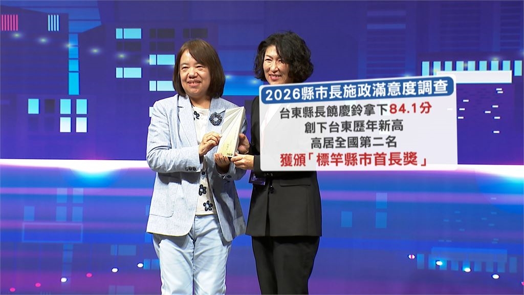 饒慶鈴施政滿意度全國第二！　獲天下標竿縣市首長獎