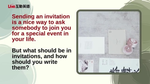 Learning to Write: Invitations