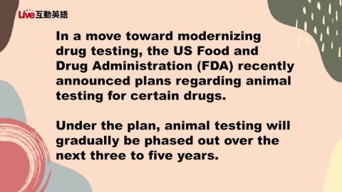 FDA to Reduce Animal Testing