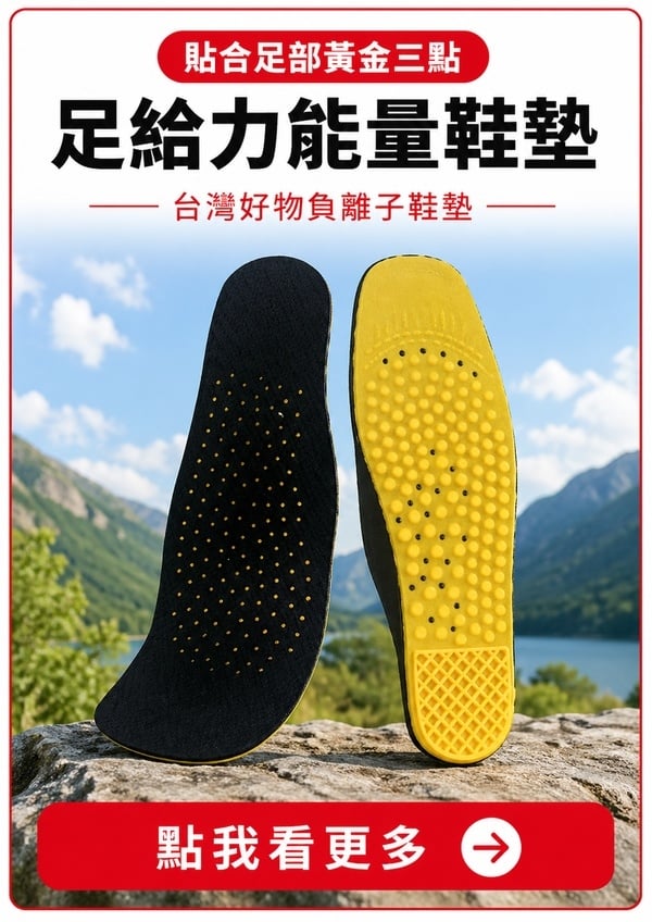 元氣加油站｜給足支撐｜穩固行動力｜足給力能量鞋墊